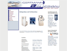 Tablet Screenshot of gertmann.de